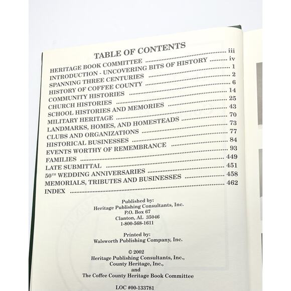 2002 “The Heritage of Coffee County Alabama” Genealogy & History Hardback 1st Ed - Picture 7 of 10